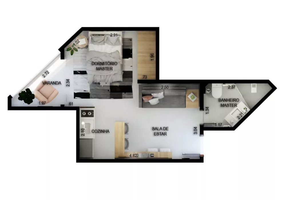 Apartamento, 1 quarto, 34 m² - Foto 13