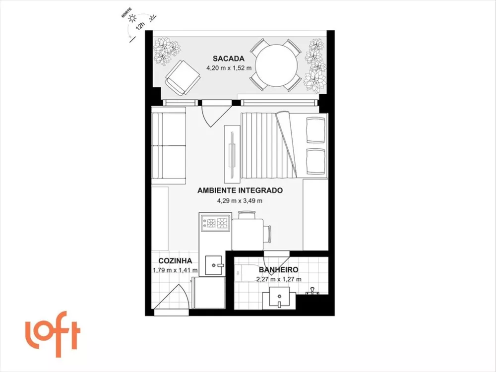 Apartamento, 1 quarto, 30 m² - Foto 8