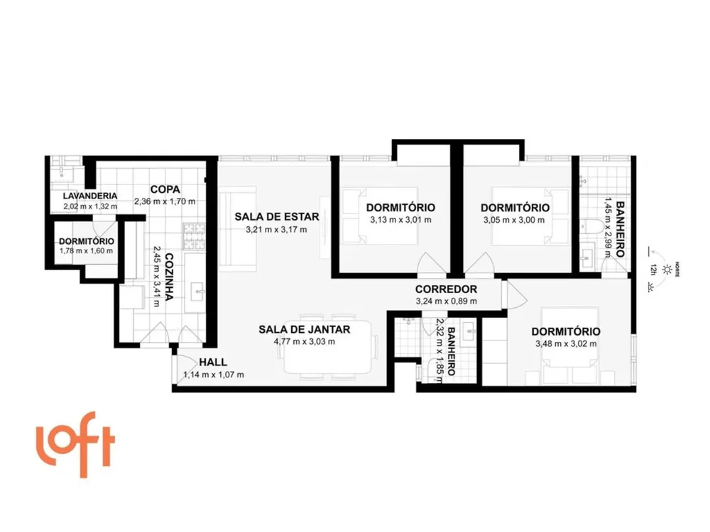 Apartamento, 3 quartos, 98 m² - Foto 2