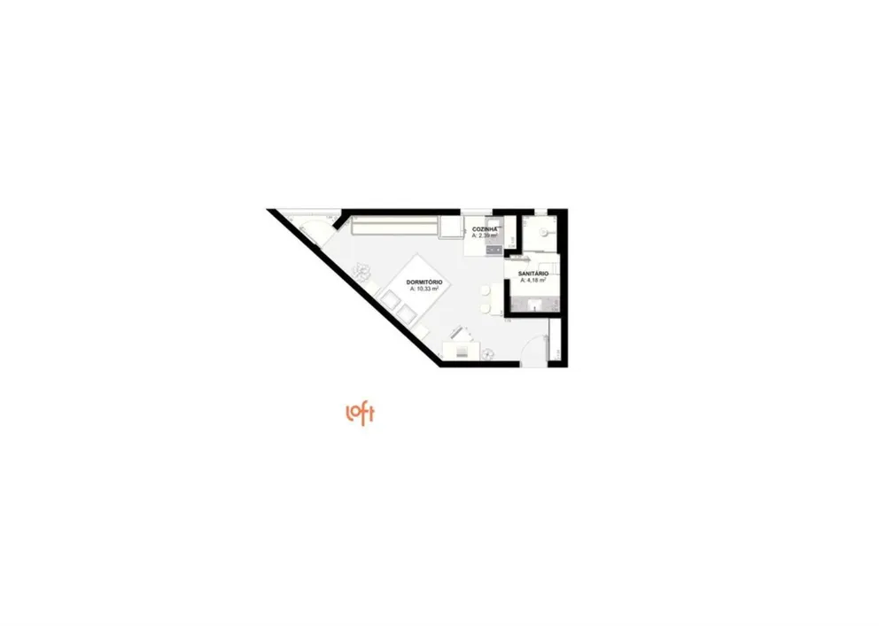 Apartamento, 1 quarto, 34 m² - Foto 6