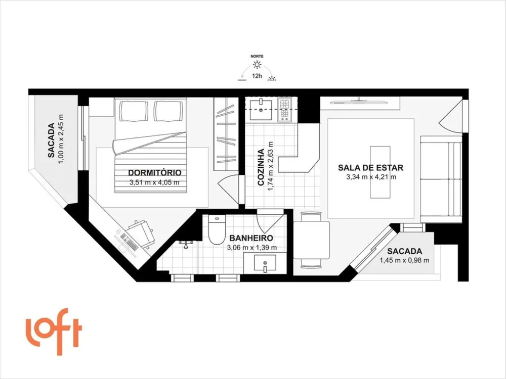 Apartamento, 1 quarto, 39 m² - Foto 28