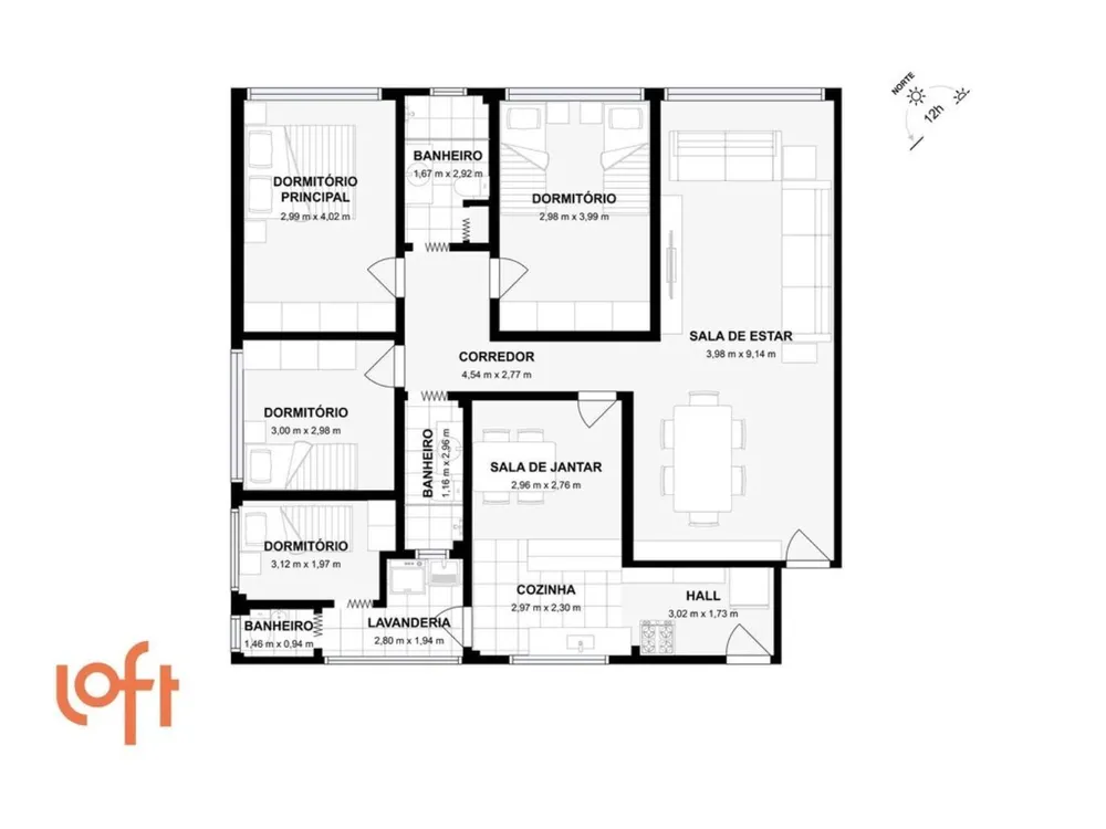 Apartamento, 3 quartos, 135 m² - Foto 2