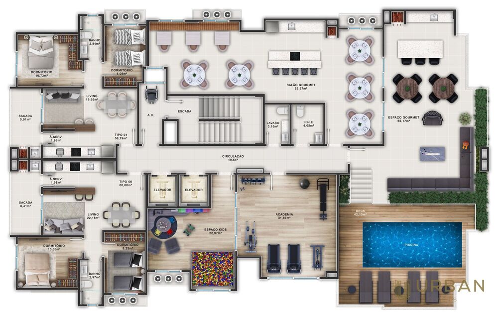 Apartamento, 2 quartos, 61 m² - Foto 14