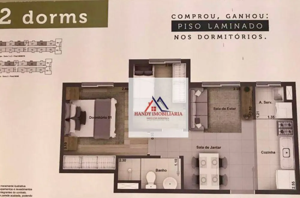 Apartamento, 2 quartos, 37 m² - Foto 4