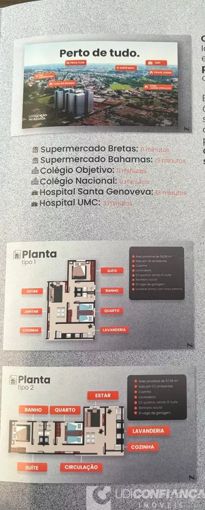 Apartamento à venda com 2 quartos, 56m² - Foto 2