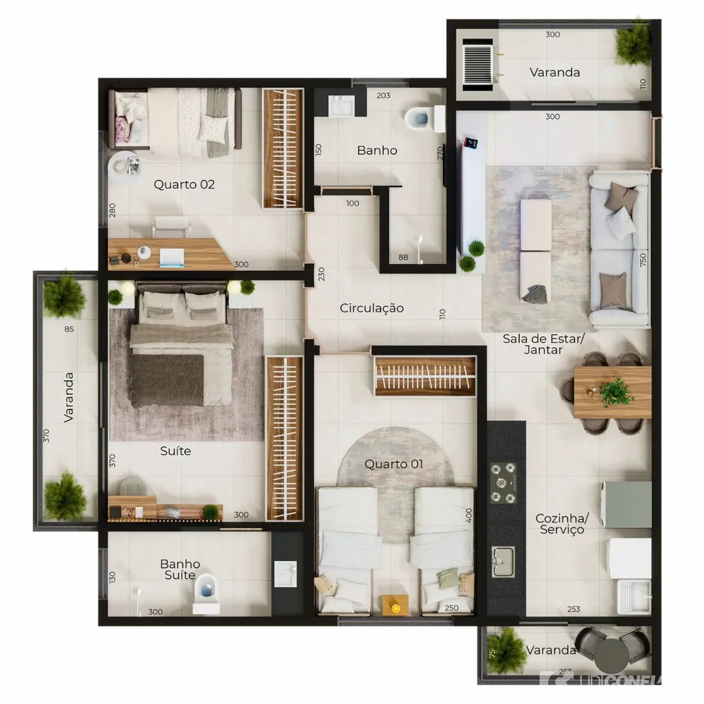 Apartamento, 3 quartos, 82 m² - Foto 3
