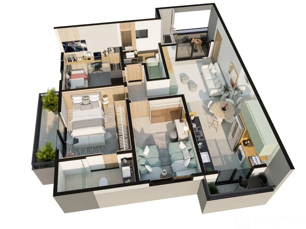 Apartamento, 3 quartos, 82 m² - Foto 1