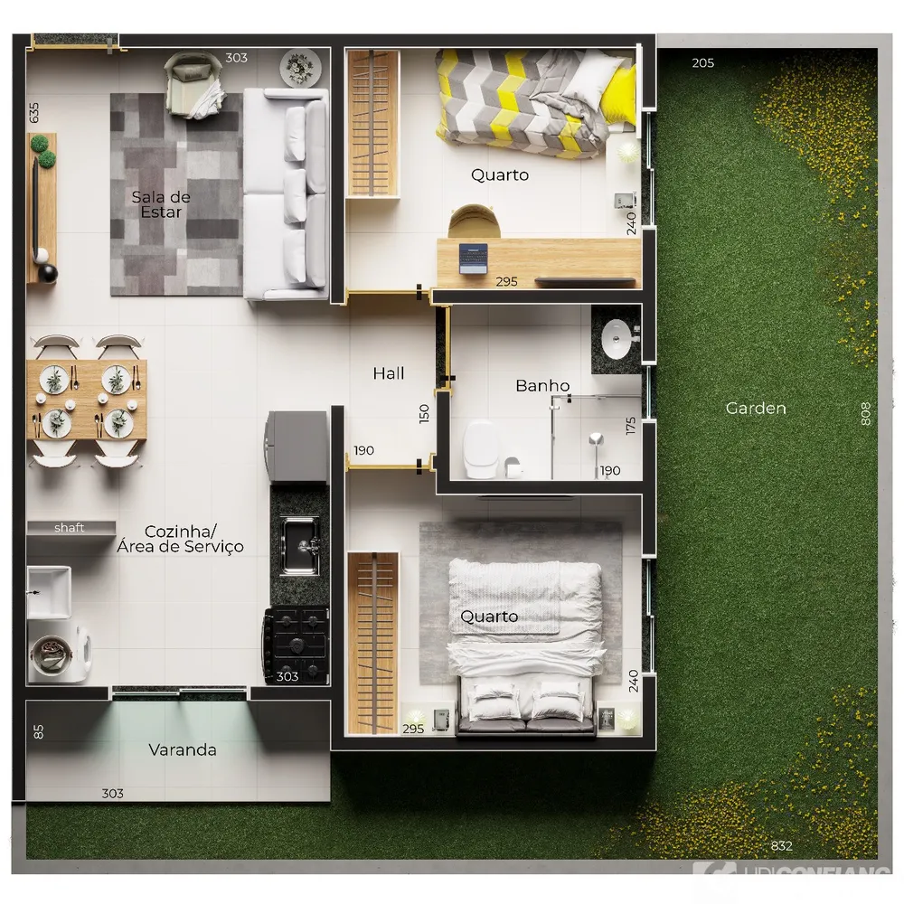 Apartamento, 2 quartos, 46 m² - Foto 3