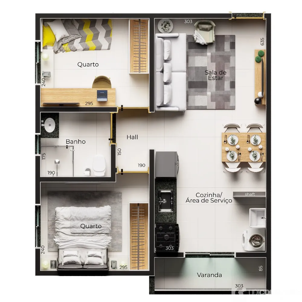 Apartamento, 2 quartos, 46 m² - Foto 4