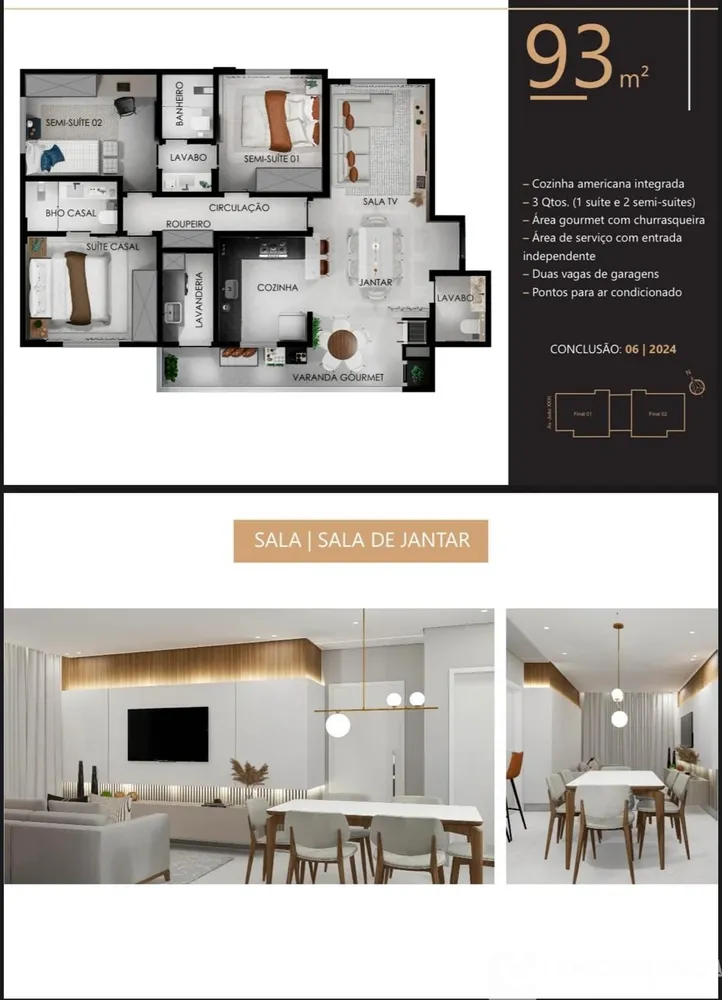Apartamento, 3 quartos, 93 m² - Foto 7