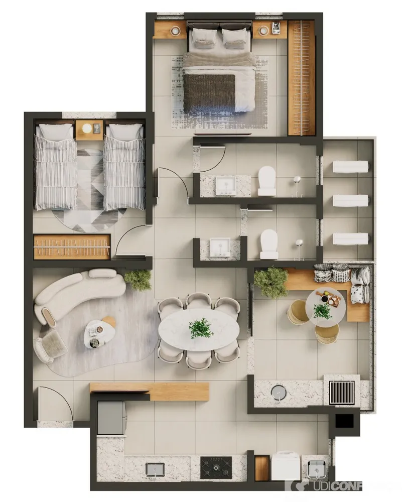 Apartamento, 2 quartos, 66 m² - Foto 10