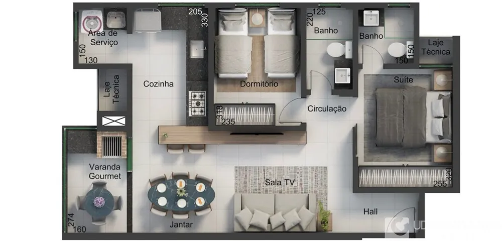 Apartamento, 2 quartos, 59 m² - Foto 6