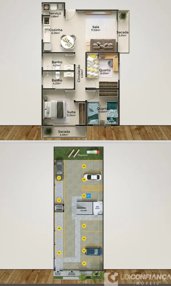 Apartamento, 3 quartos, 87 m² - Foto 3