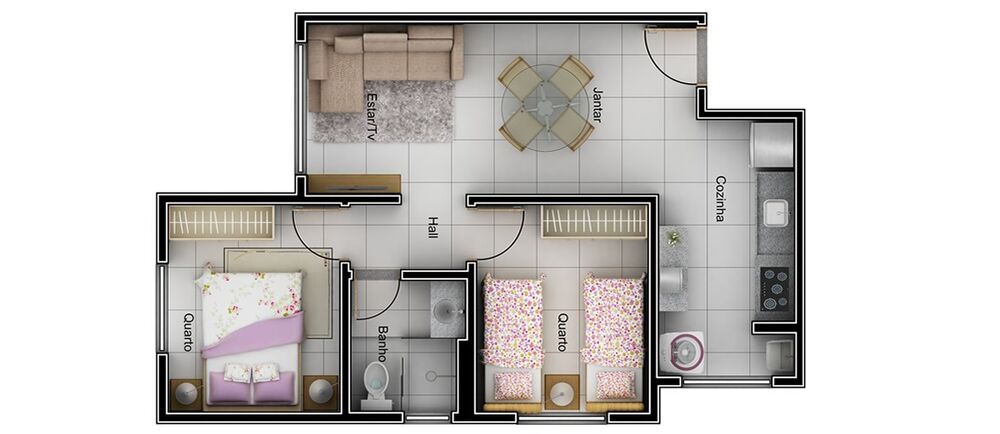 Apartamento, 2 quartos, 51 m² - Foto 9