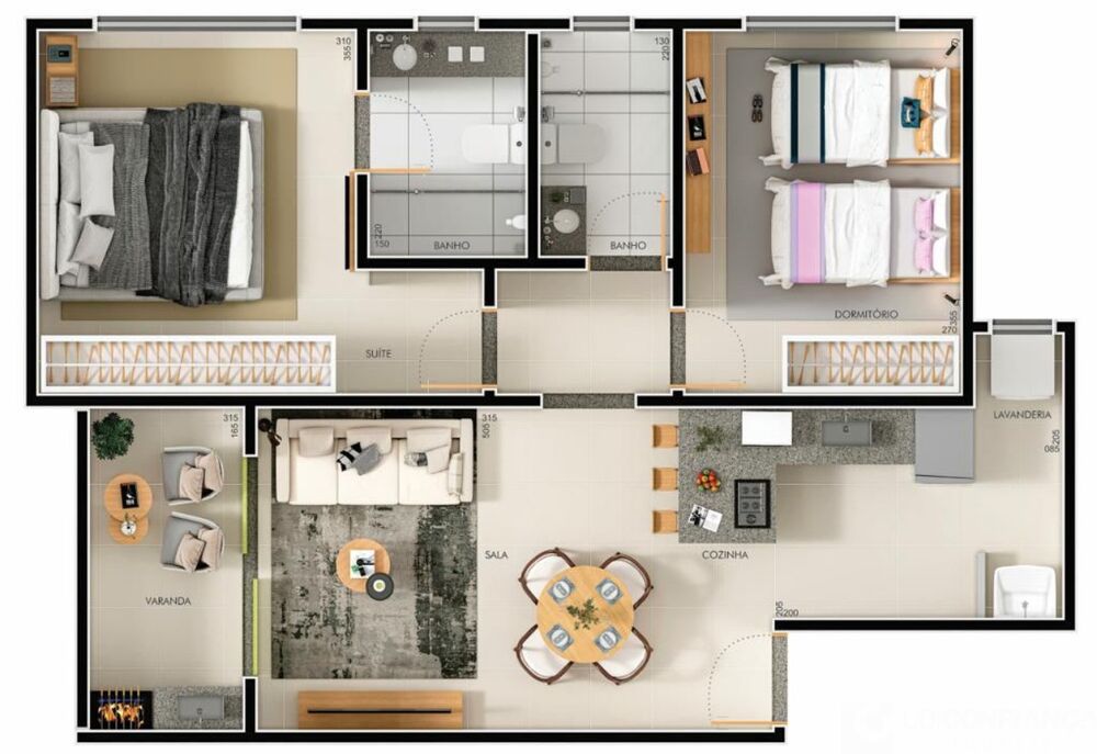 Apartamento à venda com 2 quartos, 65m² - Foto 4