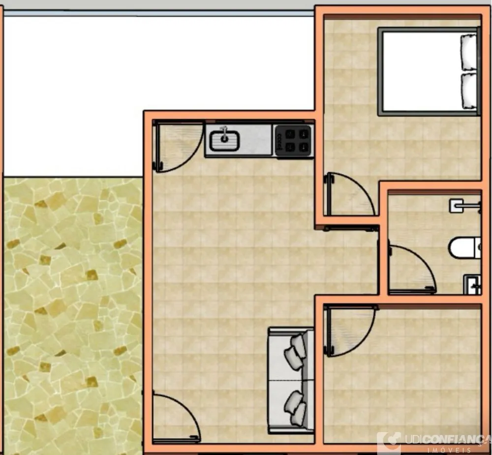 Casa, 2 quartos - Foto 2