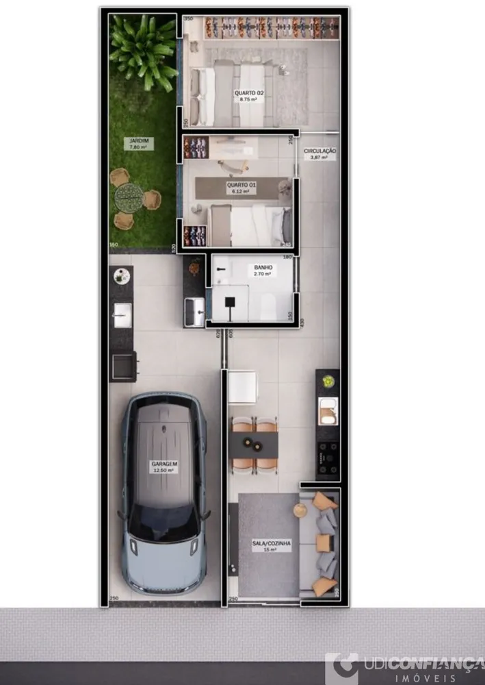 Casa, 2 quartos - Foto 2