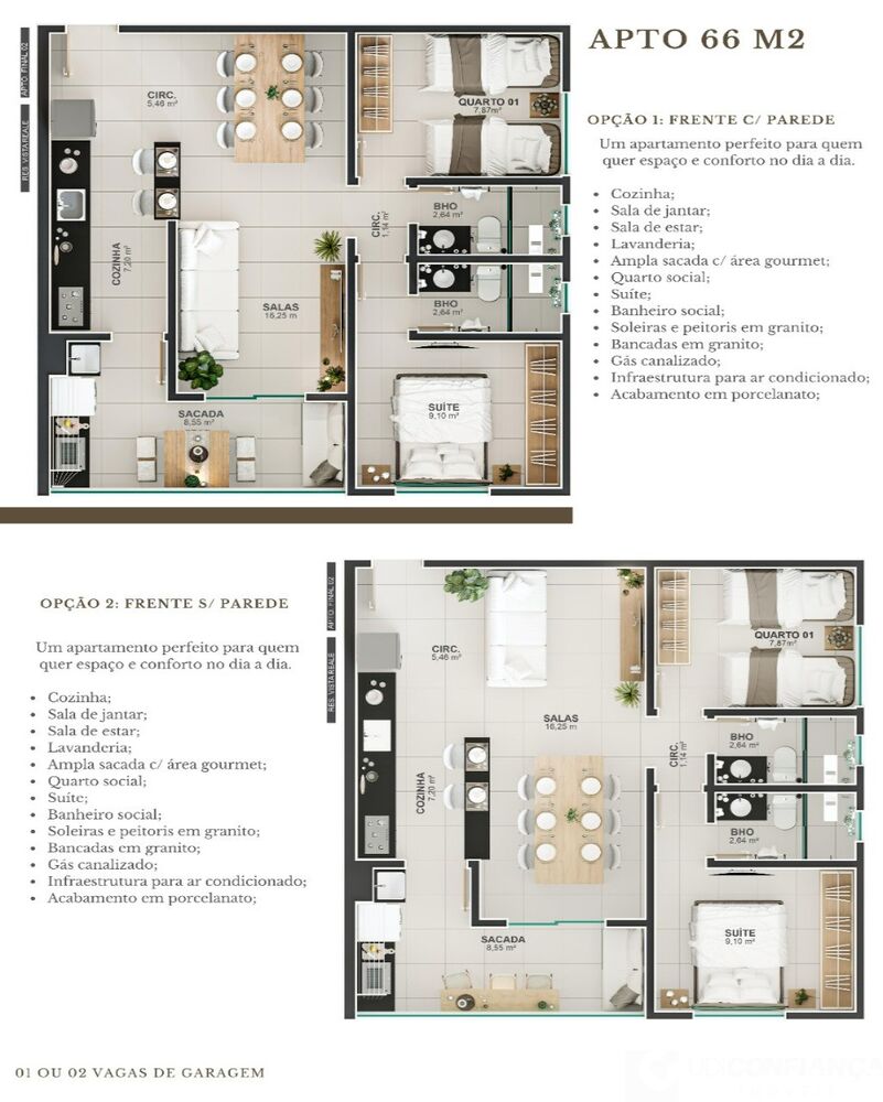 Apartamento à venda com 2 quartos, 59m² - Foto 1