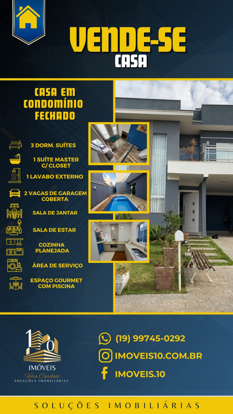 Casa de Condomínio à venda com 3 quartos, 270m² - Foto 6