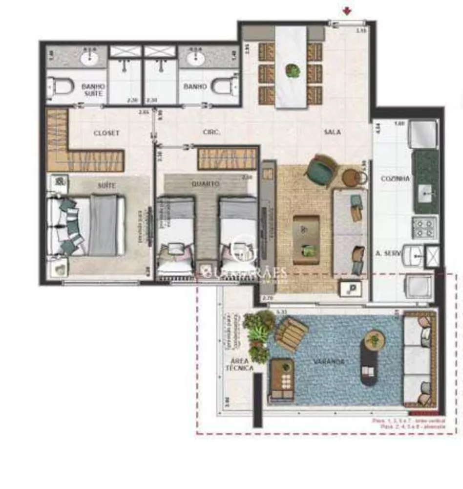 Apartamento, 2 quartos, 79 m² - Foto 7
