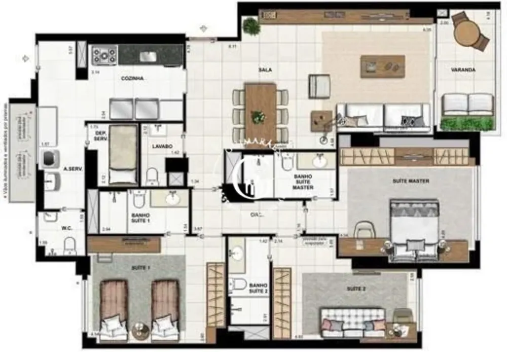 Apartamento, 3 quartos, 150 m² - Foto 19