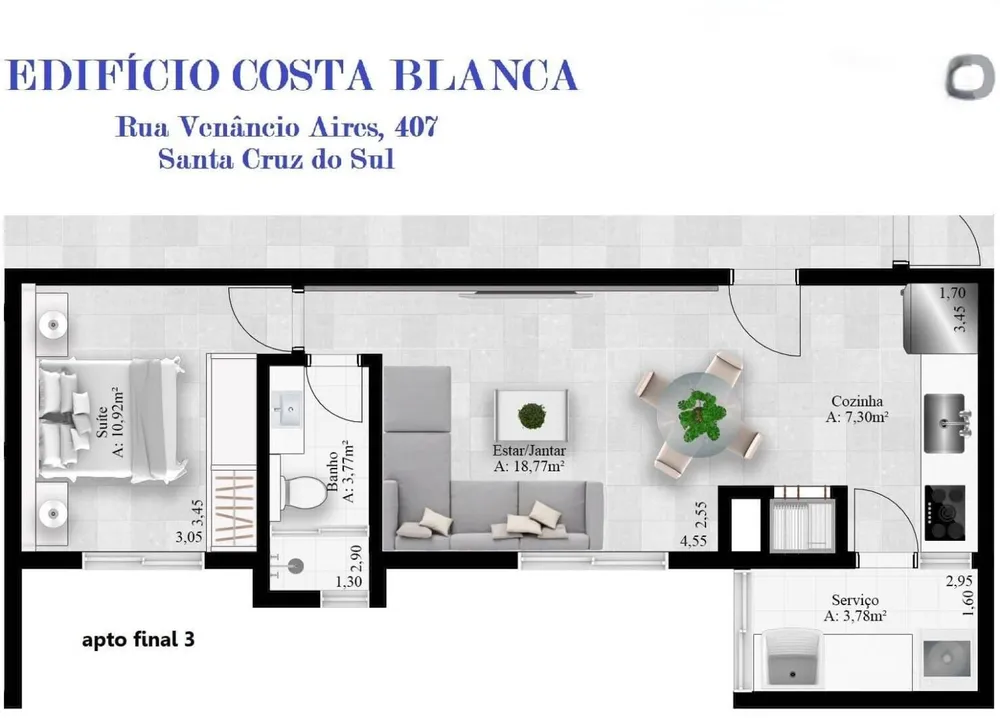 Apartamento, 2 quartos, 100 m² - Foto 3