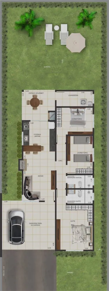 Casa, 3 quartos, 129 m² - Foto 1