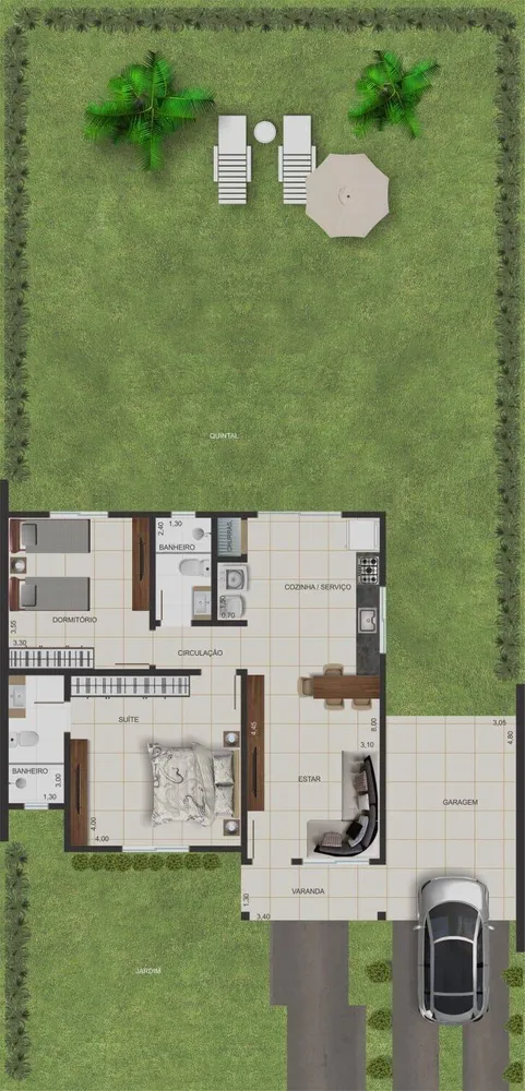 Casa, 2 quartos, 91 m² - Foto 3