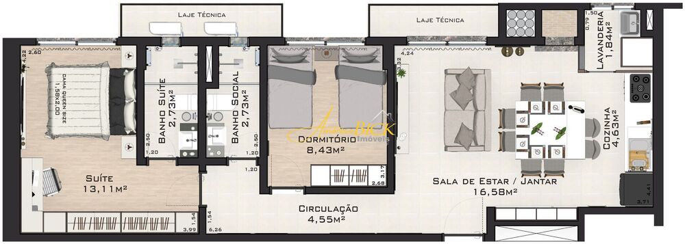 Apartamento, 75 m² - Foto 2
