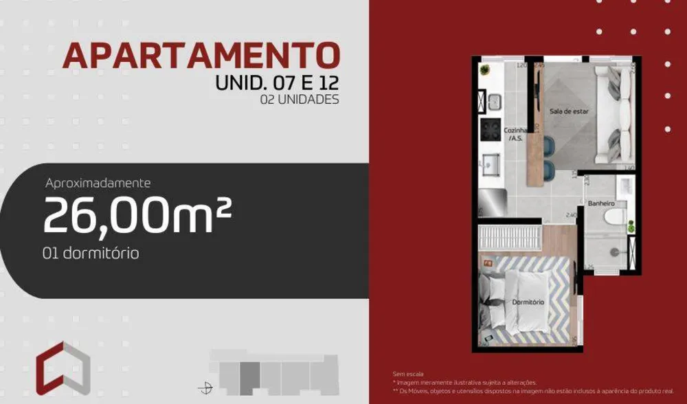 Apartamento, 1 quarto, 26 m² - Foto 8