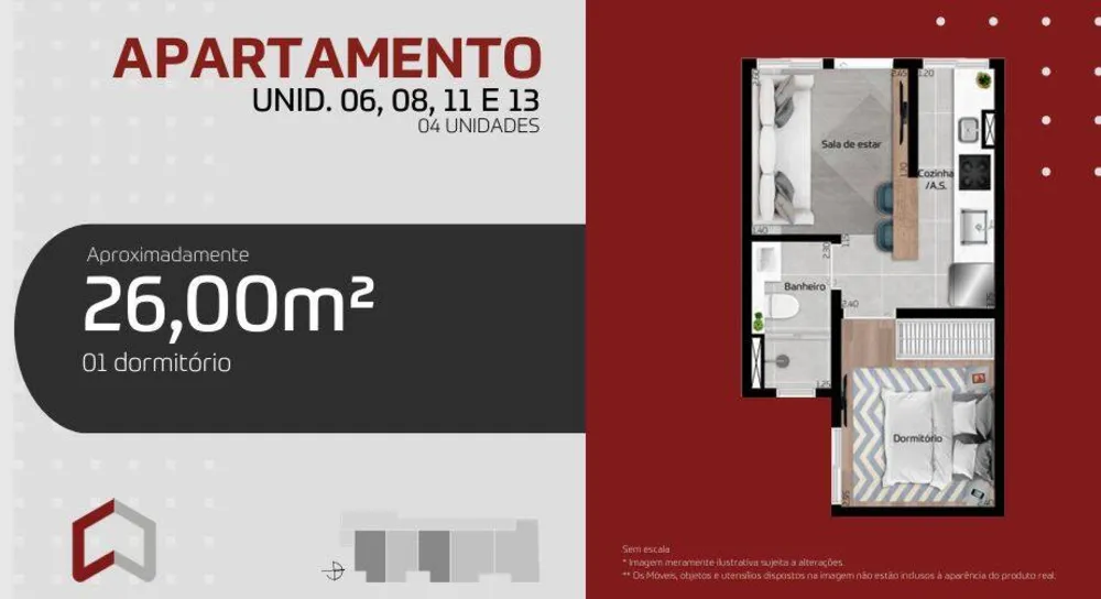 Apartamento, 1 quarto, 26 m² - Foto 10