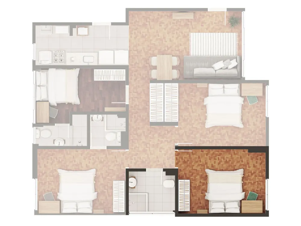 Apartamento, 4 quartos - Foto 2