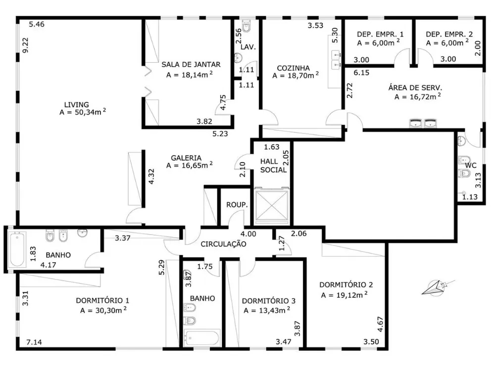 Apartamento, 3 quartos, 334 m² - Foto 5
