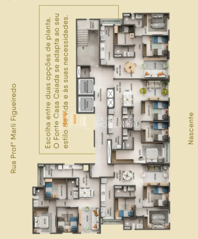 Apartamento, 3 quartos, 63 m² - Foto 3