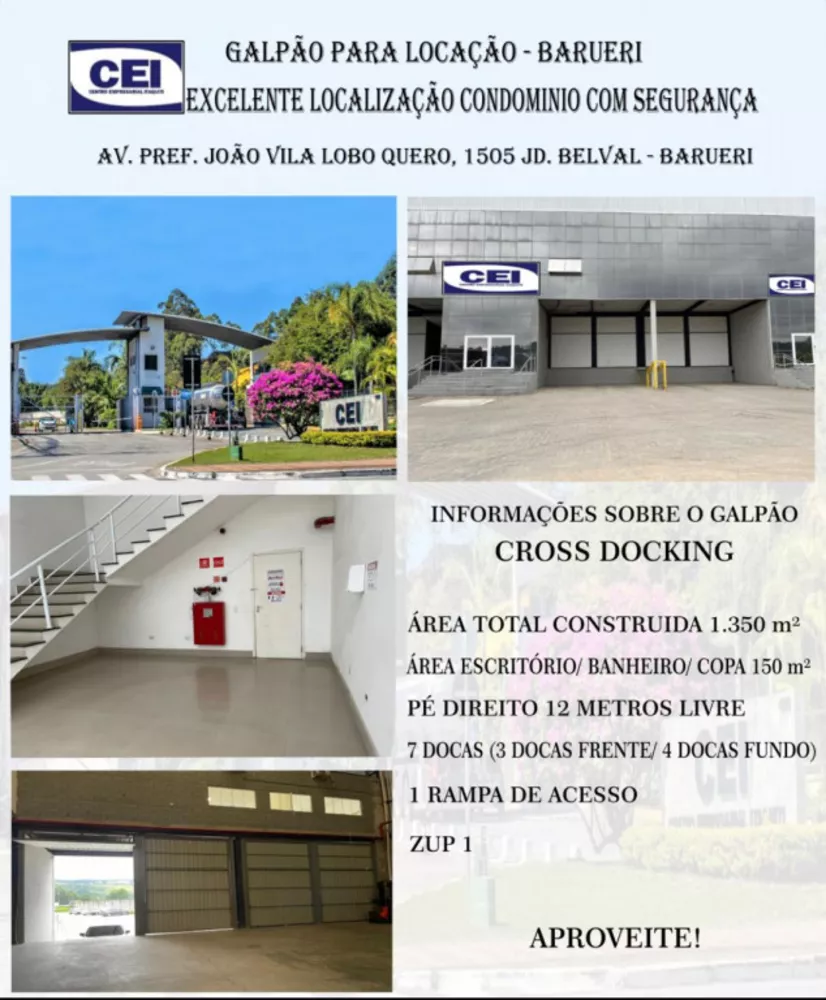 Depósito-Galpão, 1350 m² - Foto 1