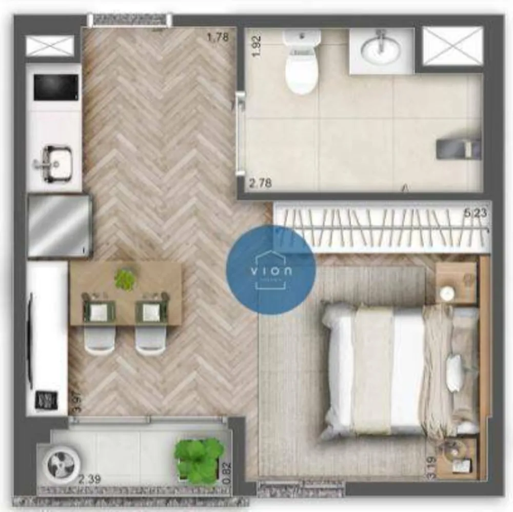 Apartamento, 1 quarto, 30 m² - Foto 2