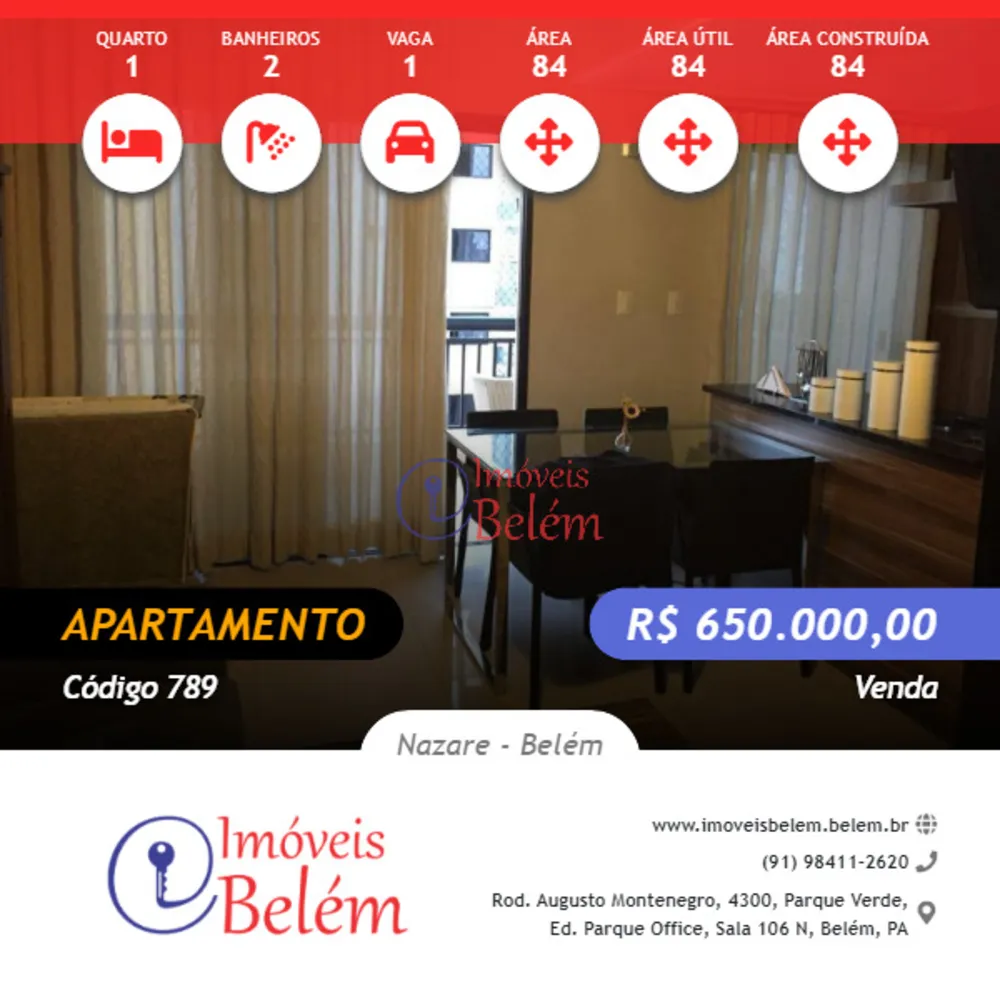 Apartamento, 1 quarto, 84 m² - Foto 1