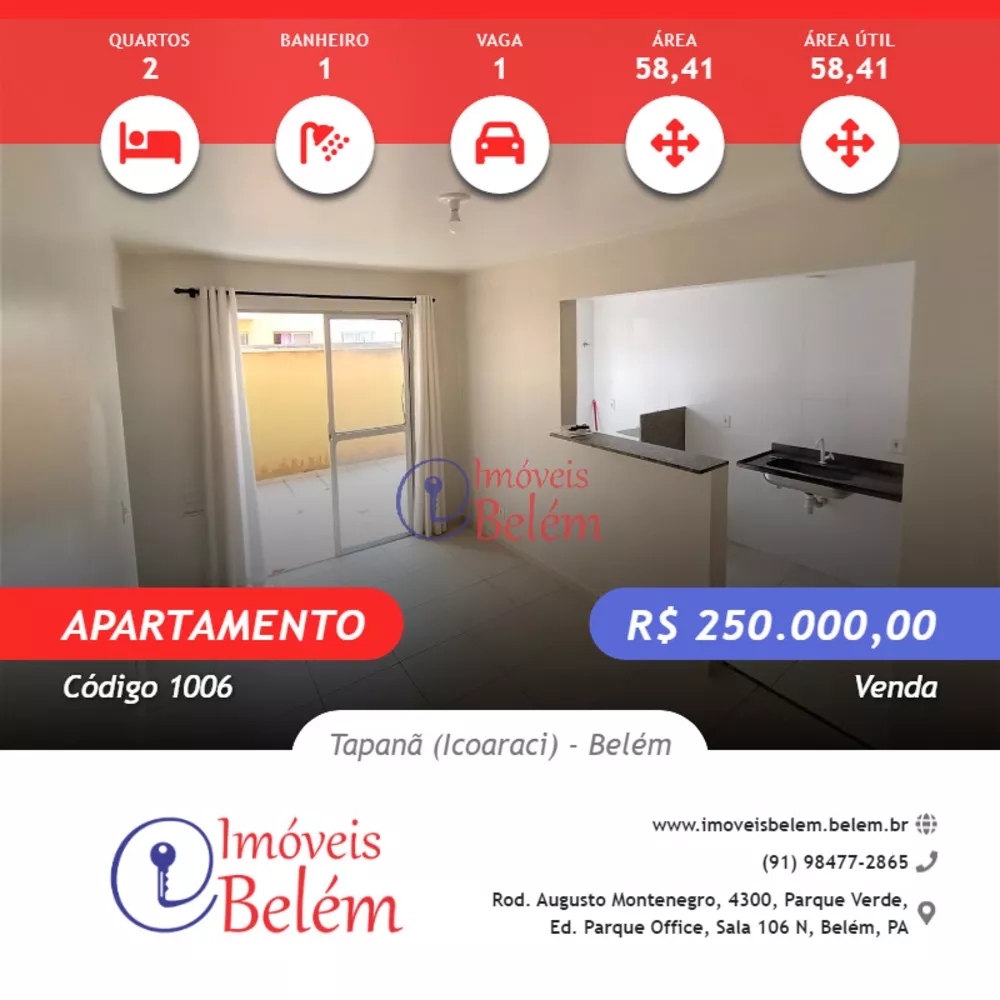 Apartamento à venda com 2 quartos, 58m² - Foto 1