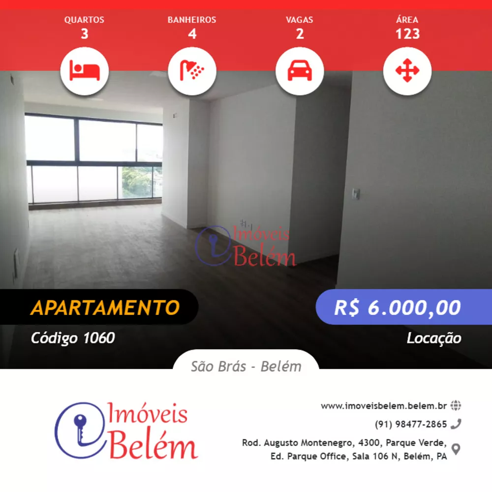 Apartamento para alugar com 3 quartos, 123m² - Foto 1