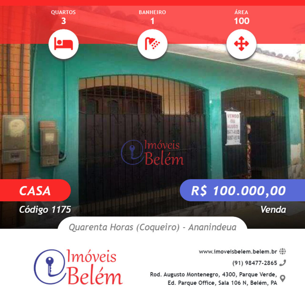 Casa à venda com 3 quartos, 100m² - Foto 1