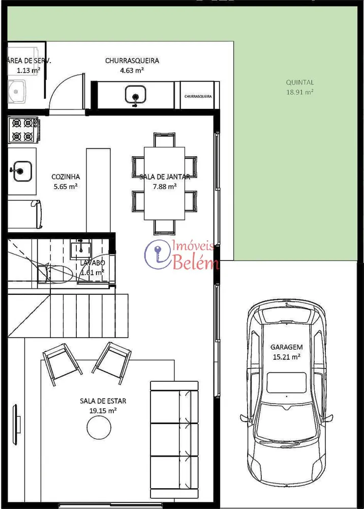 Casa, 3 quartos, 140 m² - Foto 12
