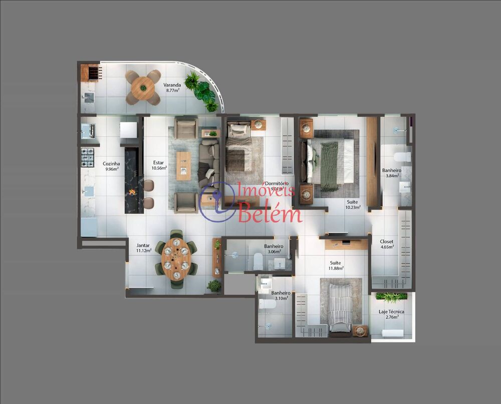 Apartamento à venda com 3 quartos, 99m² - Foto 8