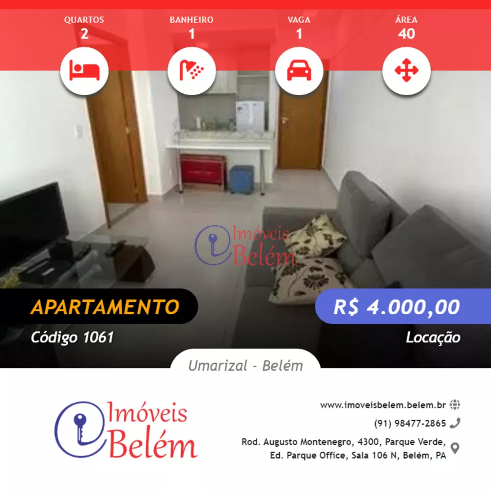 Apartamento para alugar com 2 quartos, 40m² - Foto 1