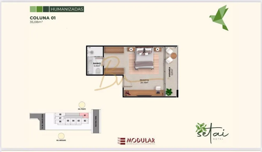 Apartamento, 1 quarto, 32 m² - Foto 9