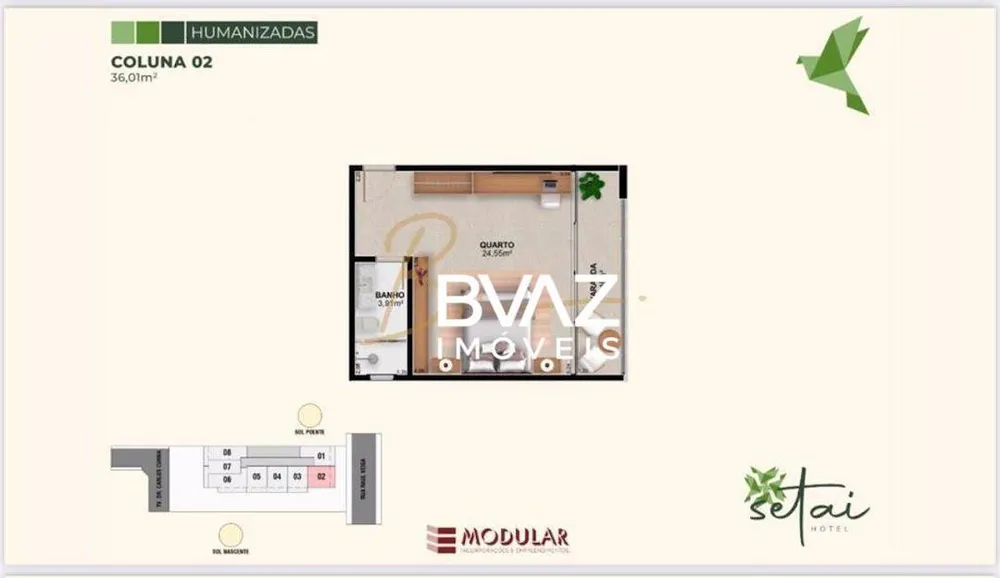 Apartamento, 1 quarto, 32 m² - Foto 21