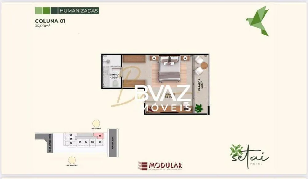 Apartamento, 1 quarto, 32 m² - Foto 22