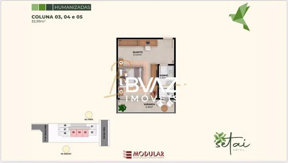 Apartamento, 1 quarto, 32 m² - Foto 20