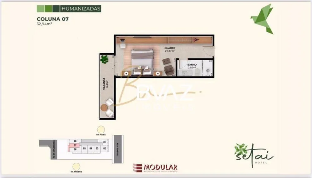 Apartamento, 1 quarto, 32 m² - Foto 18