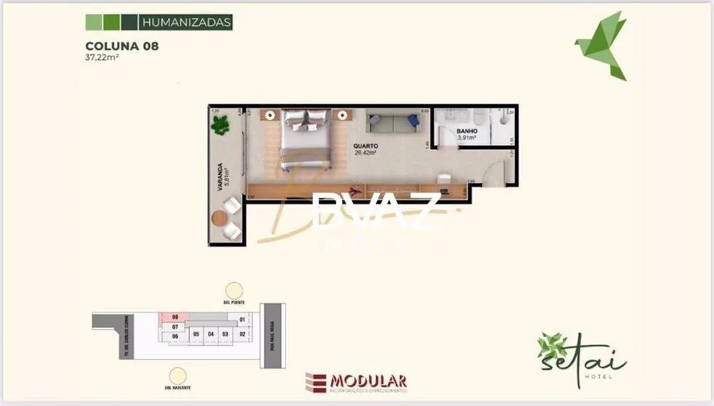 Apartamento, 1 quarto, 32 m² - Foto 17