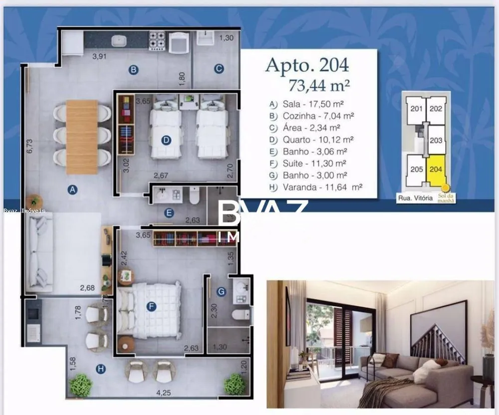 Apartamento, 2 quartos, 72 m² - Foto 11
